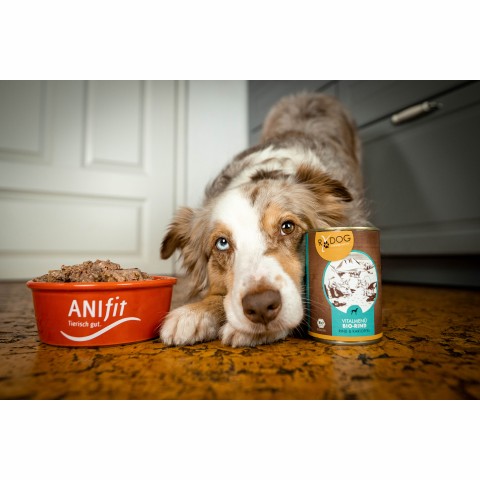 Hund Hundefutter Nassfutter RyDog Vitalmenü Bio-Rind 200g 6 Stück -6- Anifit
