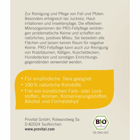 Hund Katze Nahrungsergänzungen Zubehör Pro Fellpflege 500ml 1 Stück -2- Anifit