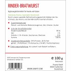 Hund Katze Hundefutter Snacks Rinder-Bratwurst 100g 1 Stück -3- Anifit