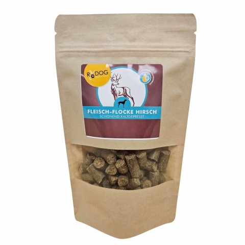 Hund Flocken RyDog Fleisch-Flocke Hirsch 125g 1 Stück -1- Anifit